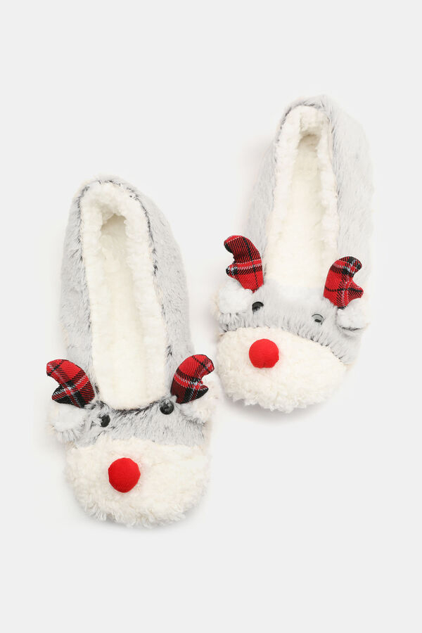 woman slipper deer