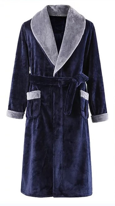 Mens bathrobe-flannel